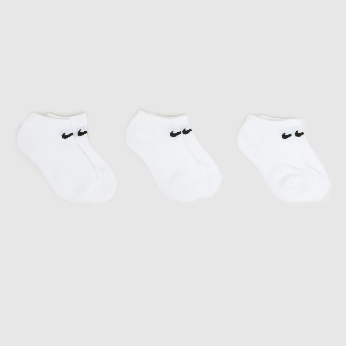schuh nike Kids No Show Basic Sock 3 Pack in White