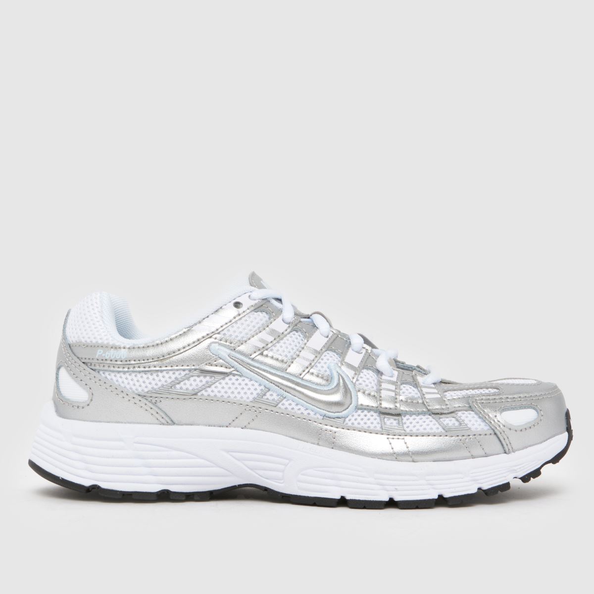 schuh Nike P-6000 Youth in White & Silver