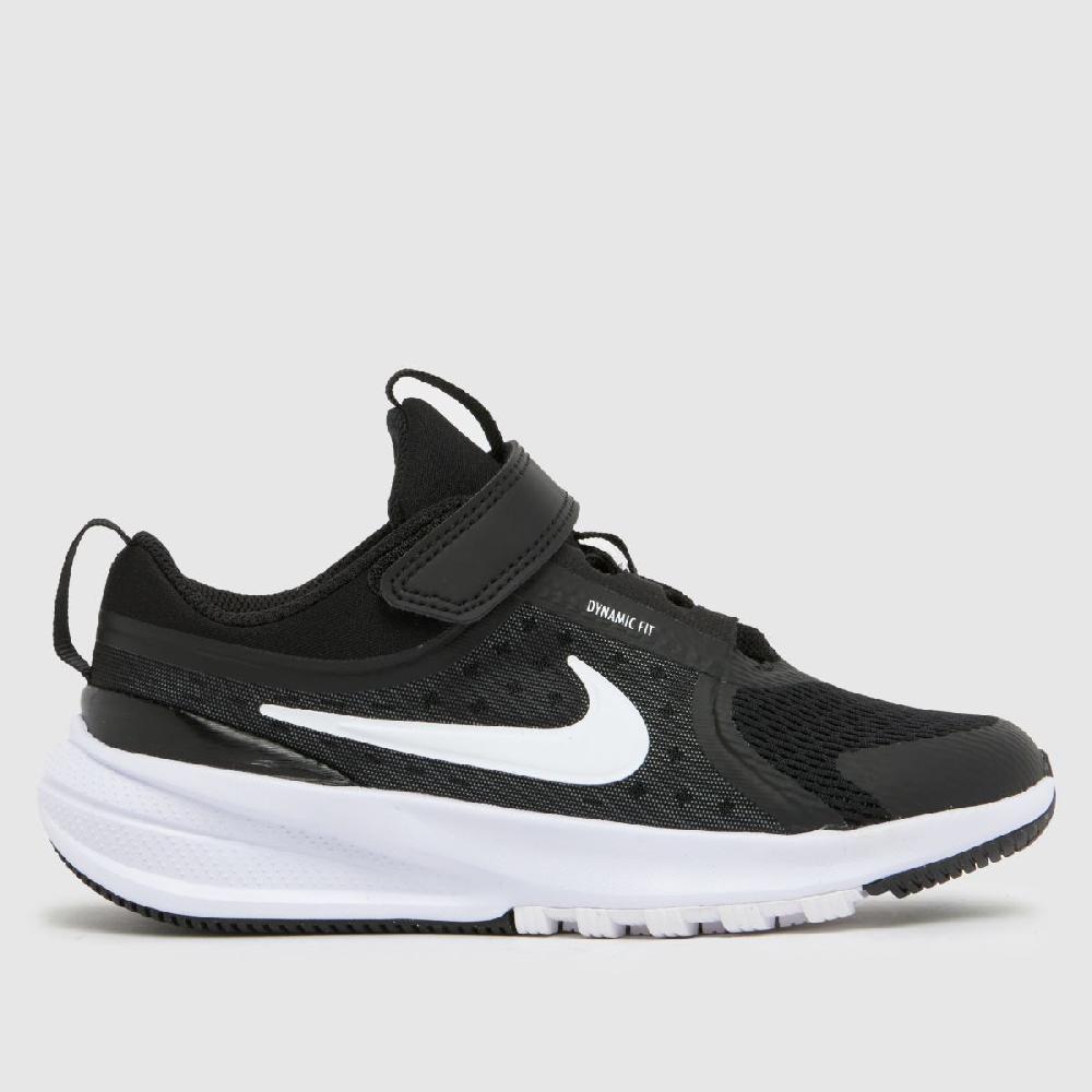 schuh Nike Star Runner 5 Junior in Black & White