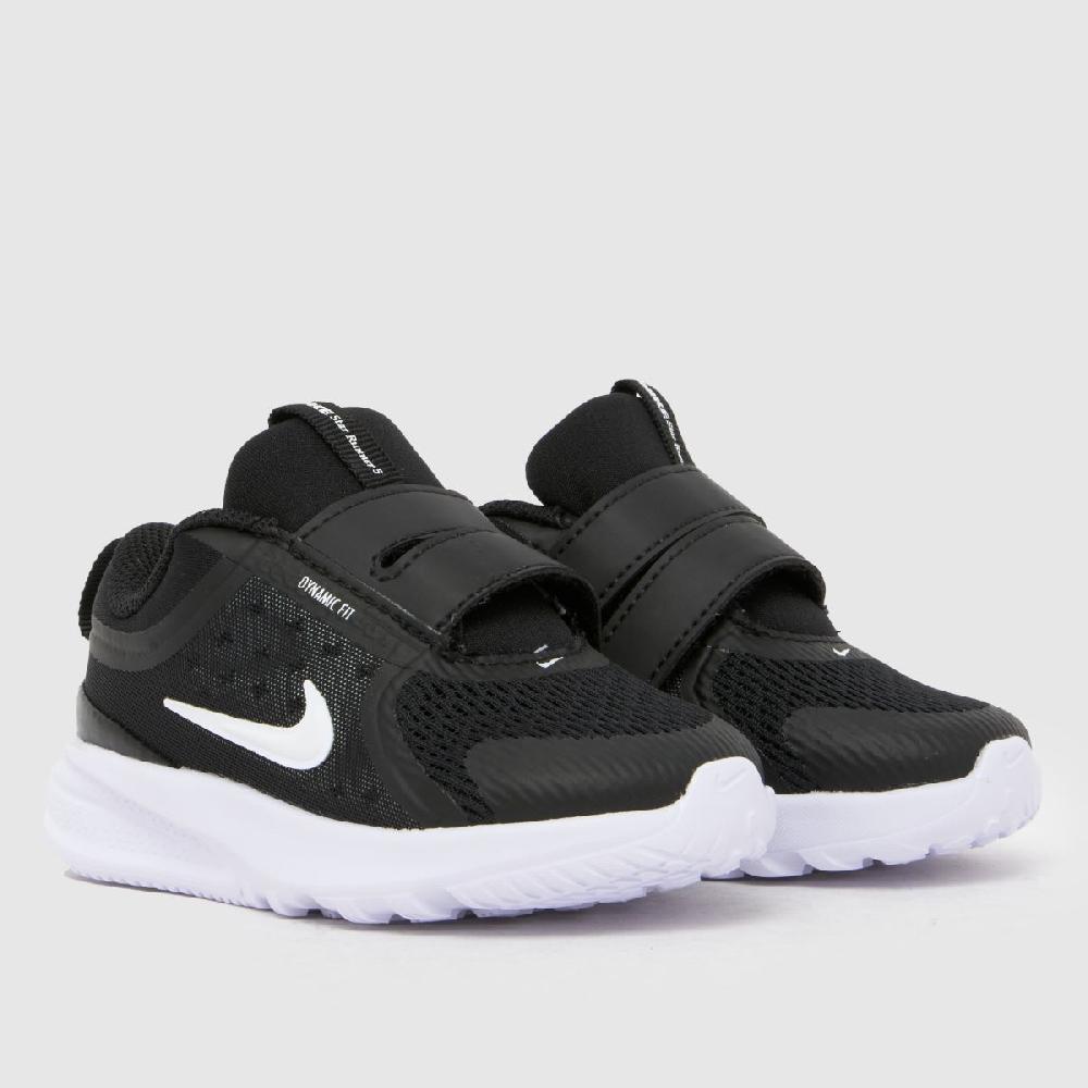 Schuh Nike Star Runner 5 Toddler In Black & White