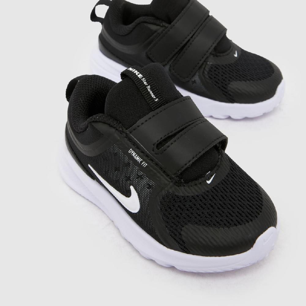 Schuh Nike Star Runner 5 Toddler In Black & White