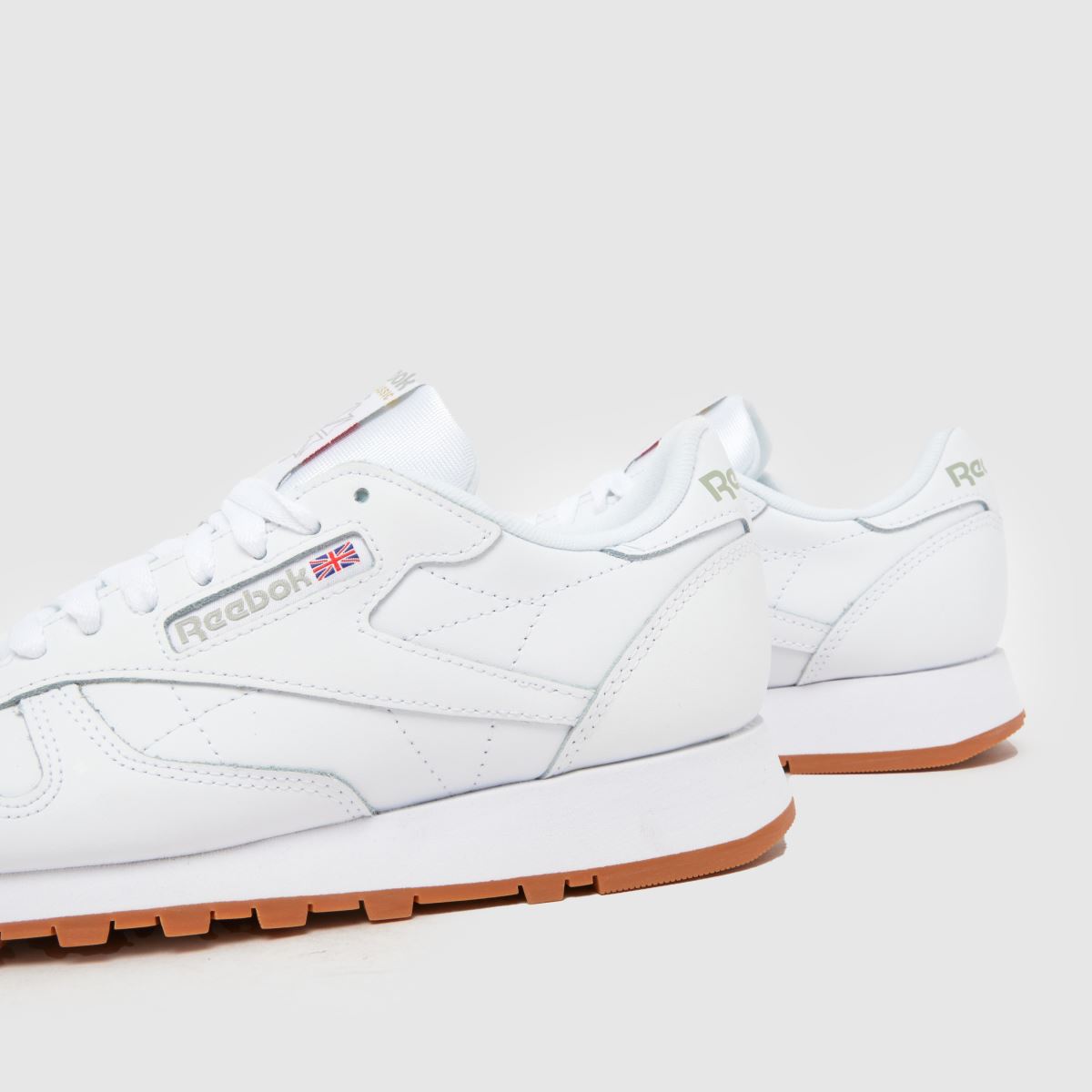 Schuh Reebok Classic Leather In White & Grey