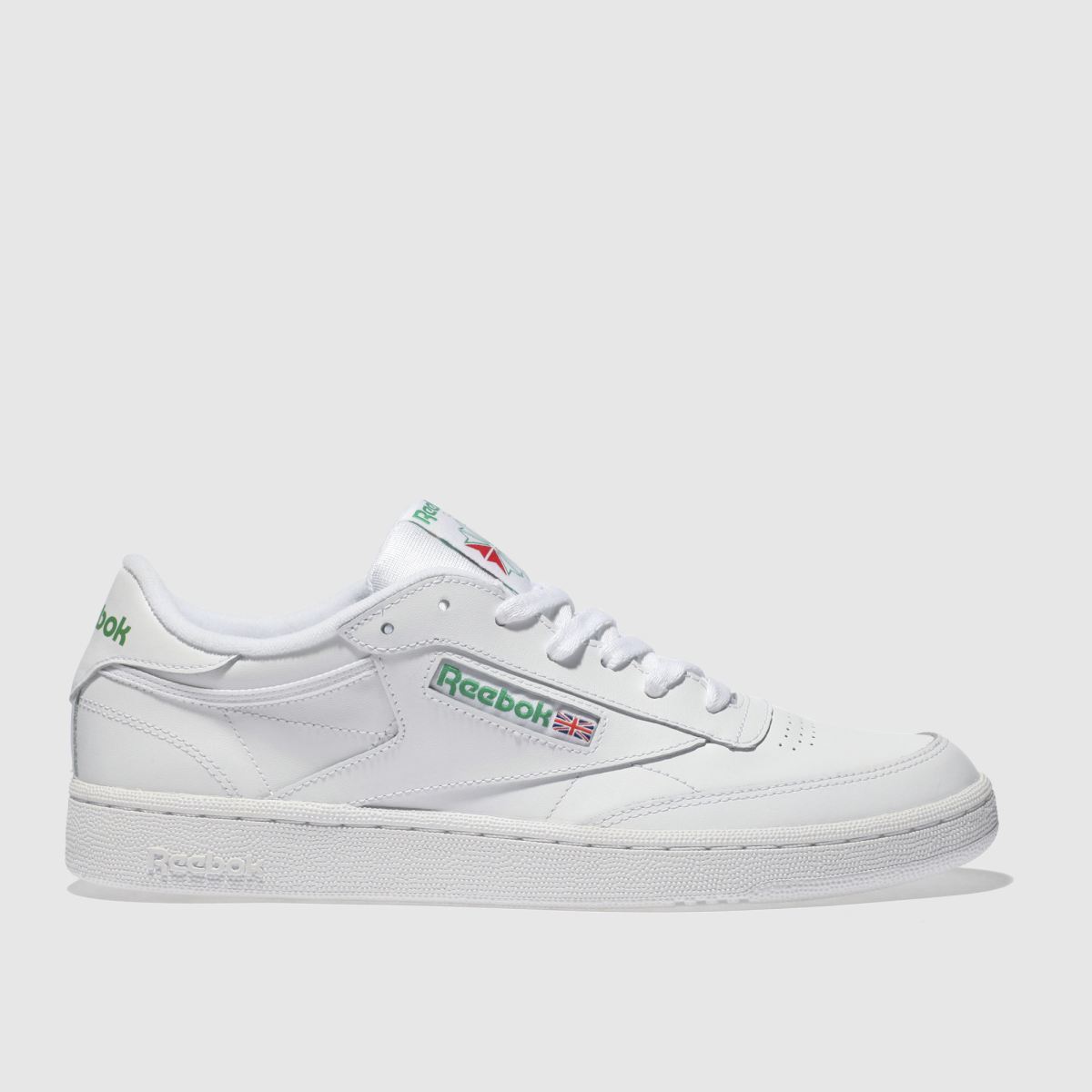 schuh Reebok Club C 85 in White & Green