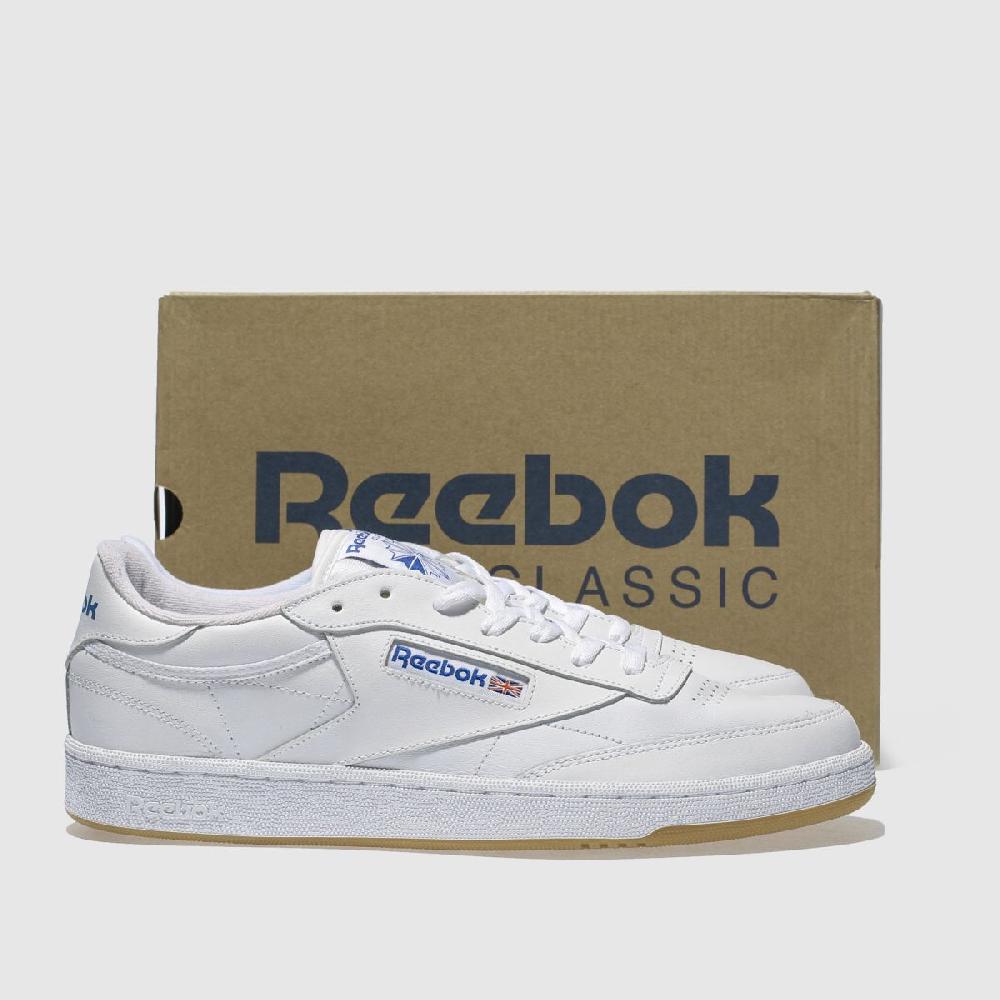 Schuh Reebok Club C 85 In White & Navy