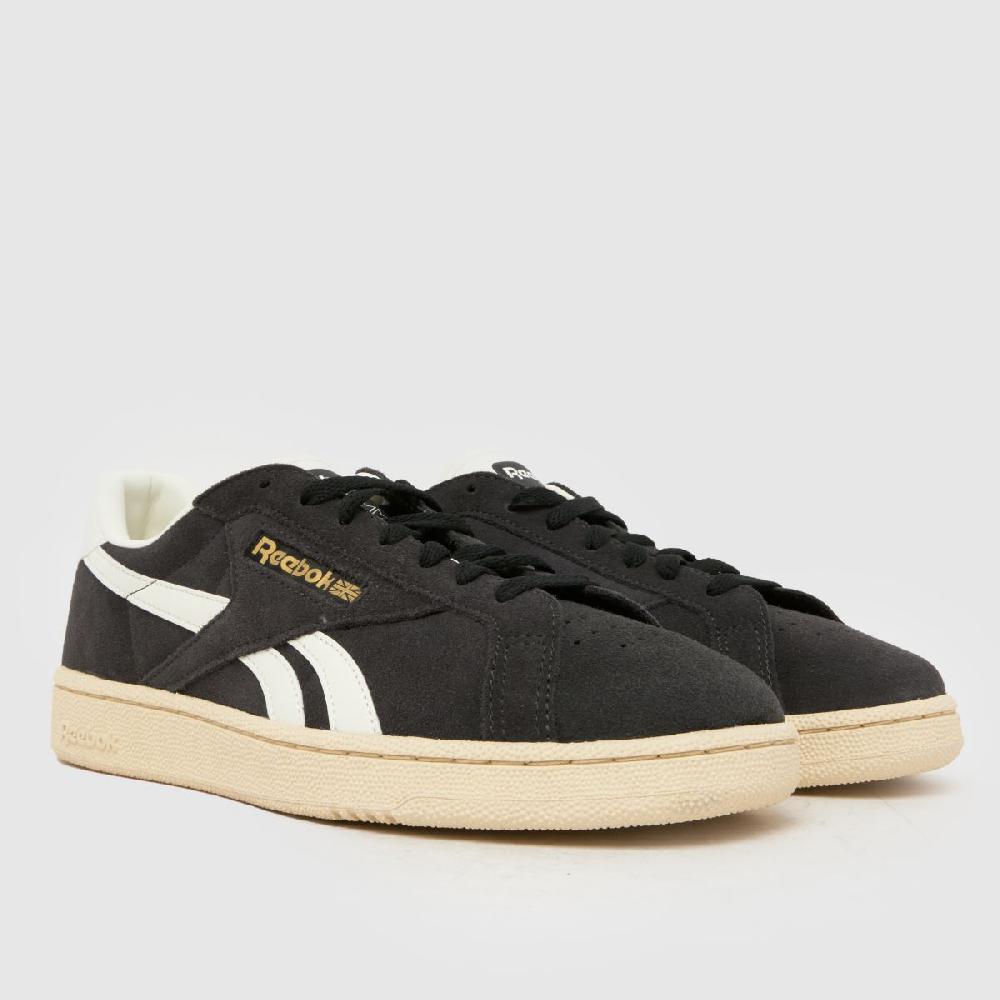 Schuh Reebok Club C Grounds In Black & White