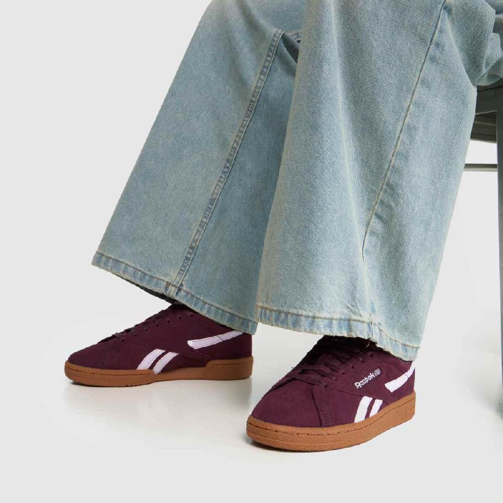 Schuh Reebok Club C Grounds In Burgundy
