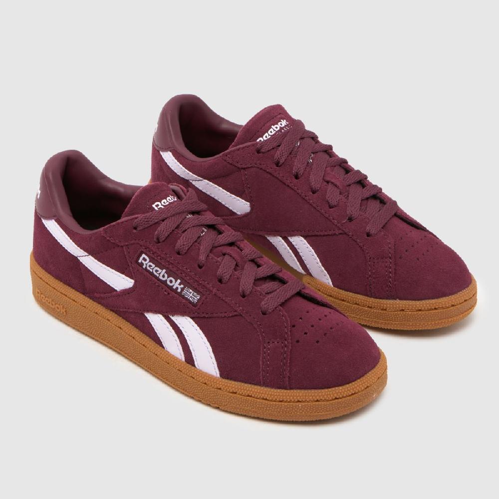 Schuh Reebok Club C Grounds In Burgundy