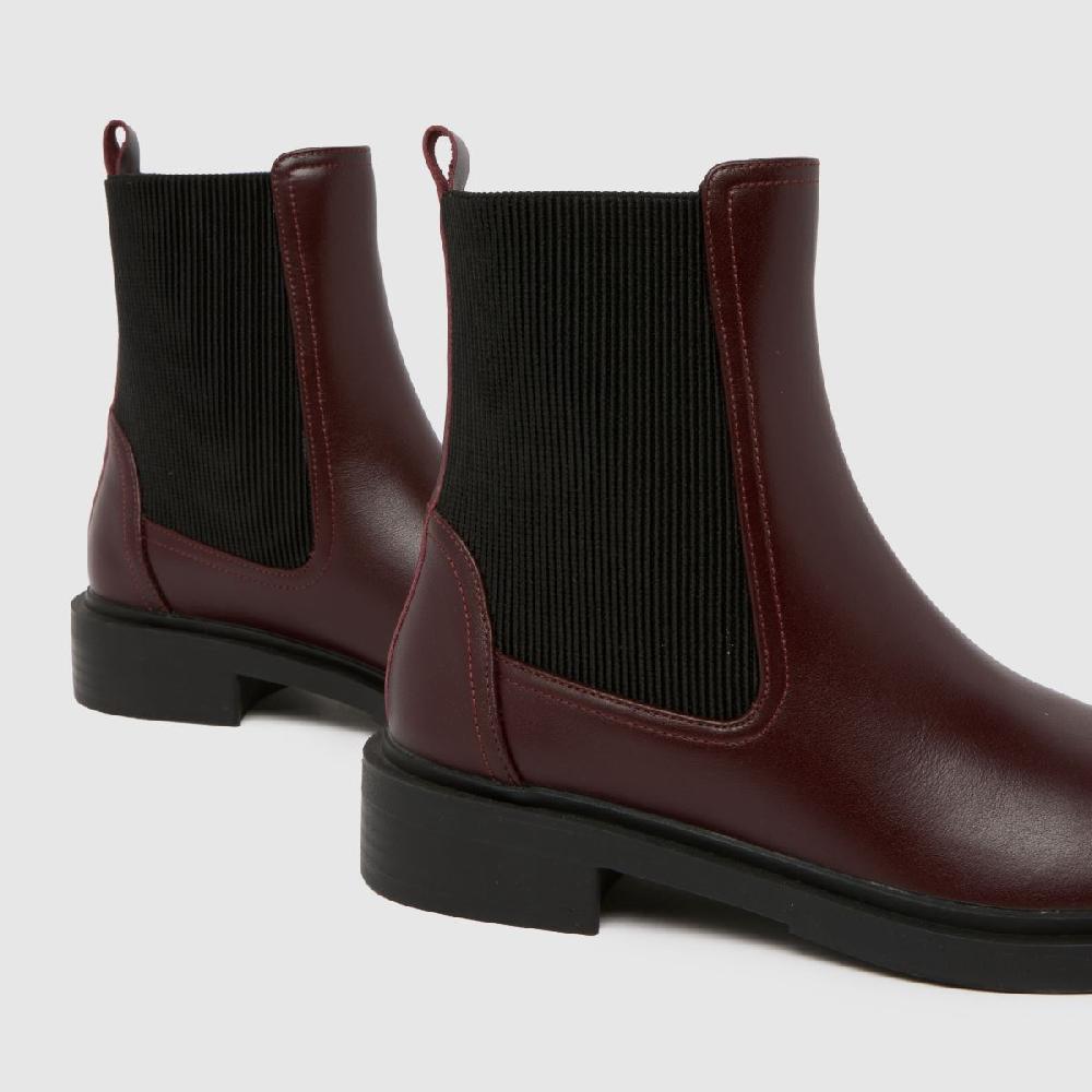 Schuh Schuh Astrid Leather Chelsea In Burgundy