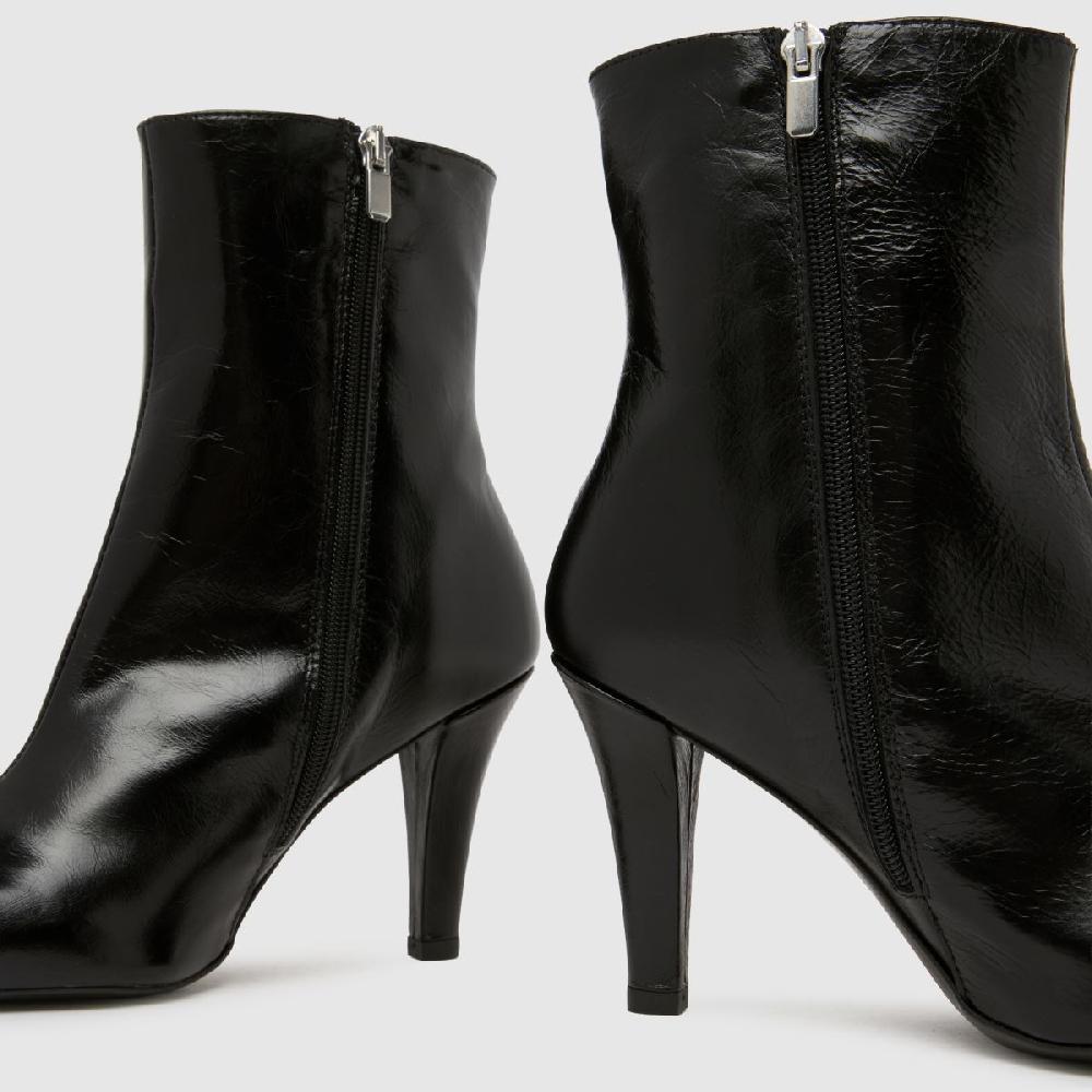 Schuh Schuh Brunelle Leather Heeled Boot In Black