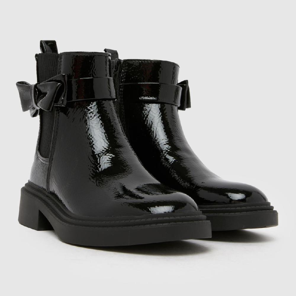 Schuh Schuh Cait Bow Chlesea Girls Junior In Black