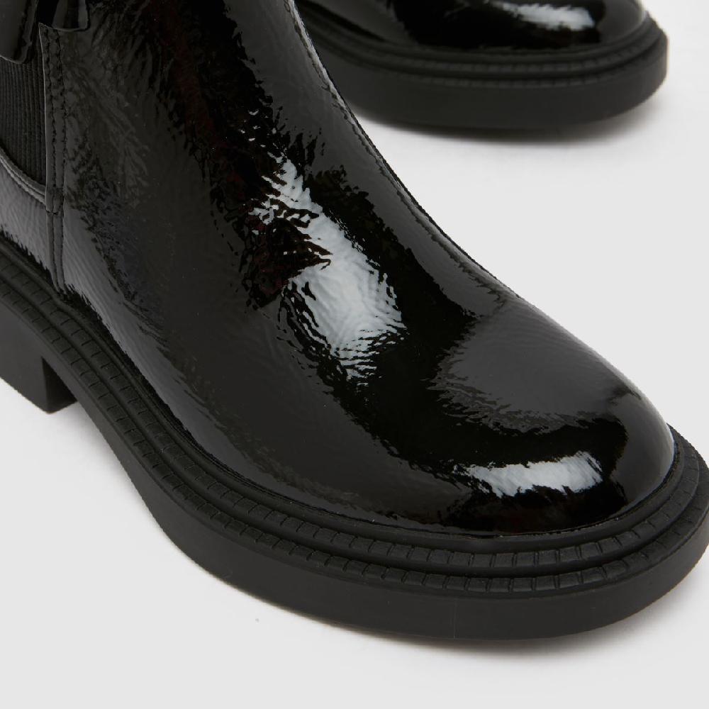 Schuh Schuh Cait Bow Chlesea Girls Junior In Black