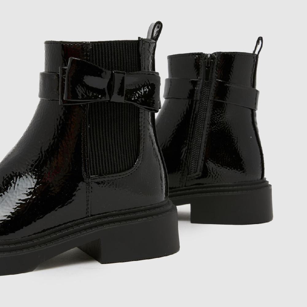 Schuh Schuh Cait Bow Chlesea Girls Junior In Black