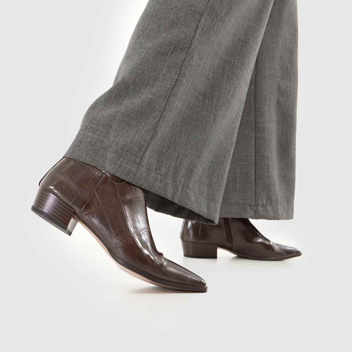 Schuh Schuh Carson Croc Pixie In Brown