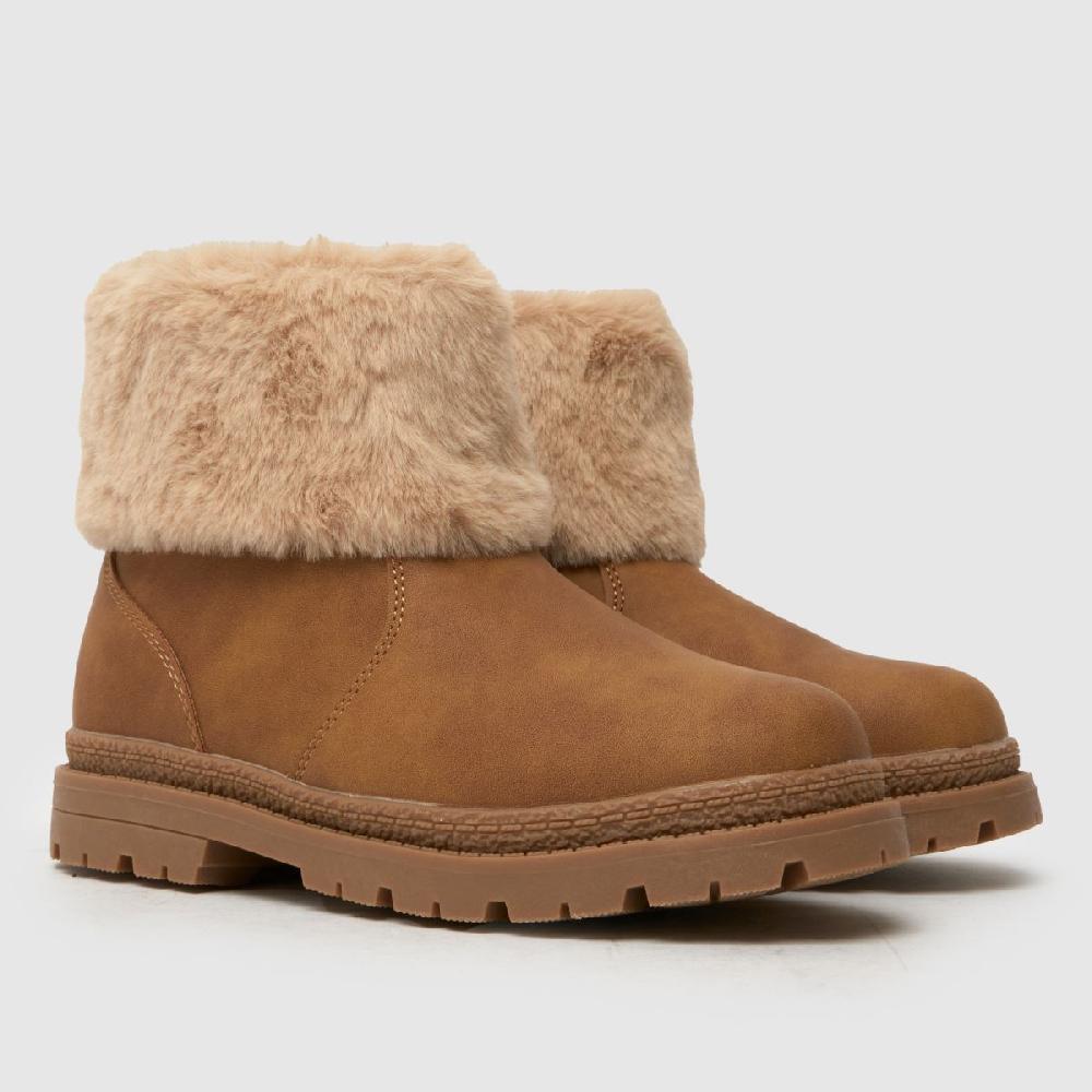 Schuh Schuh Cranberry Fur Cuff Girls Junior In Tan
