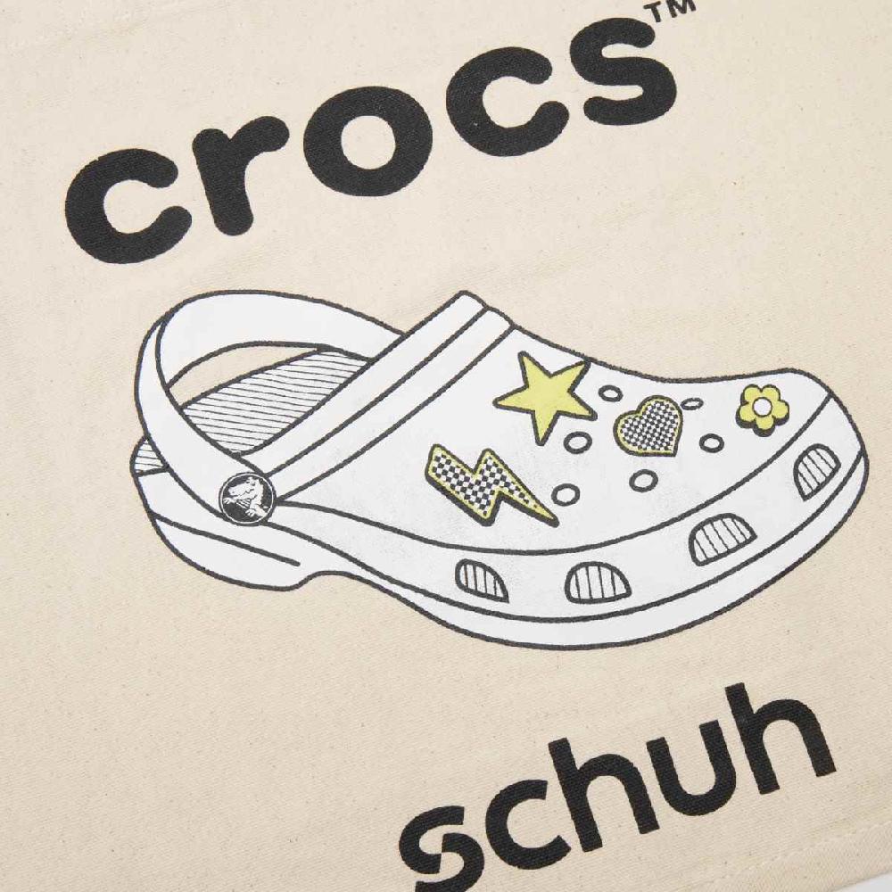 Schuh Schuh Crocs Canvas Tote Bag In Natural