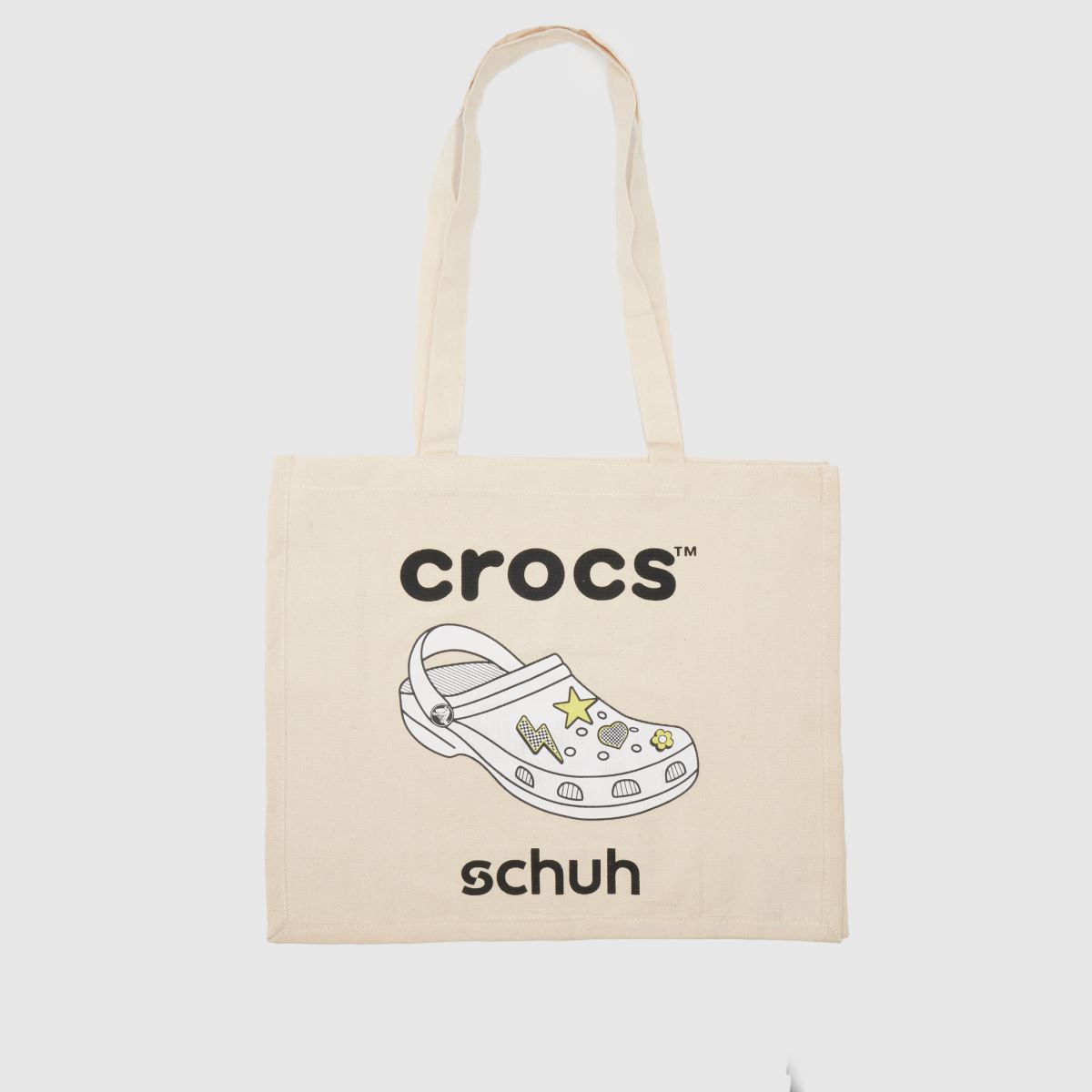 schuh schuh Crocs Canvas Tote Bag in Natural