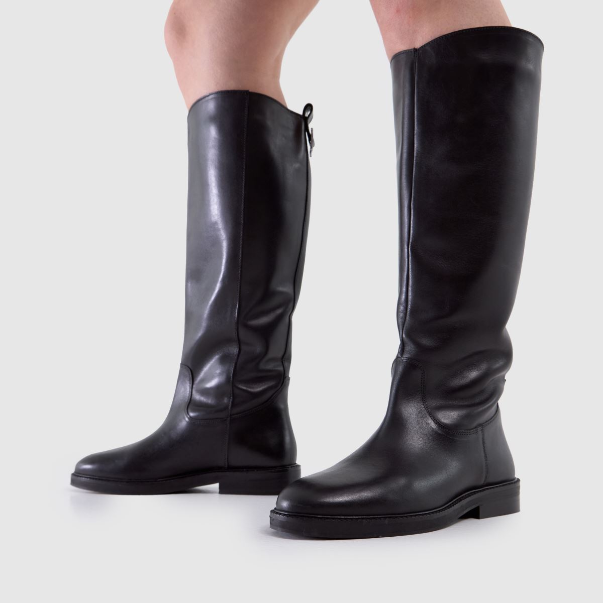 Schuh Schuh Daffodil Leather Riding In Black