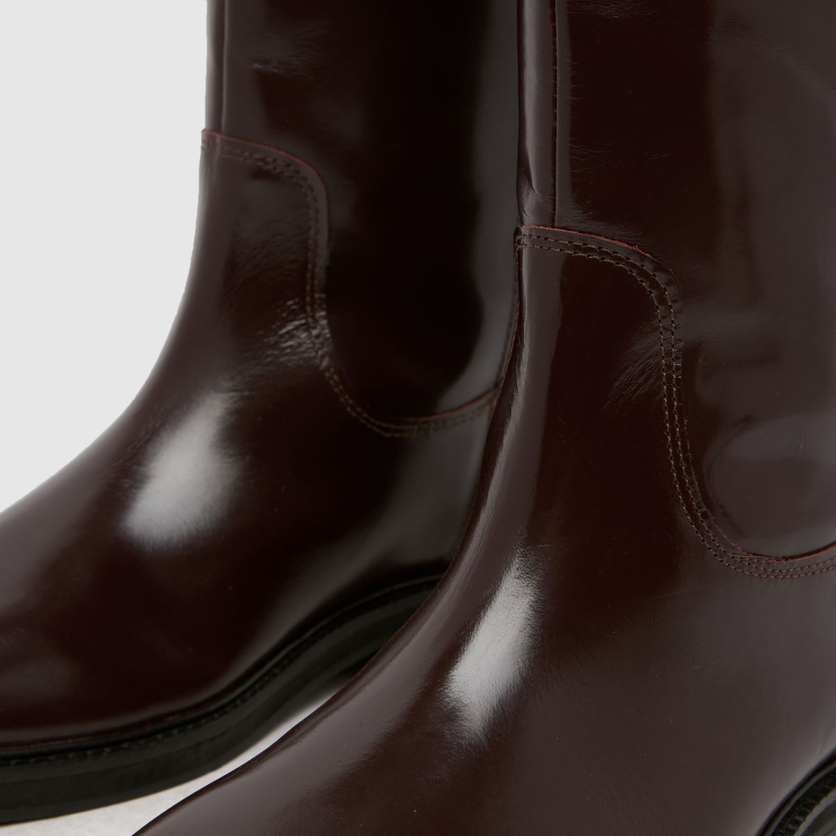 Schuh Schuh Daffodil Leather Riding In Burgundy