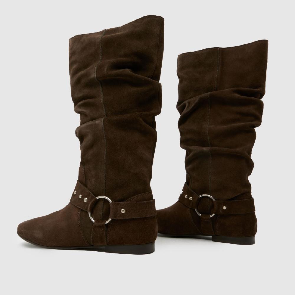 Schuh Schuh Dallis Suede Stud Pixie In Brown