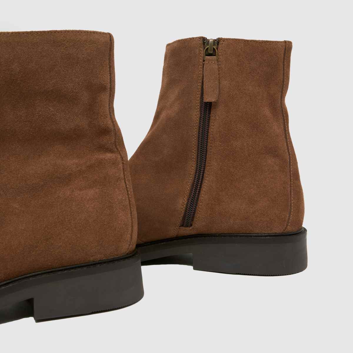 Schuh Schuh Dario Suede Square Toe In Tan