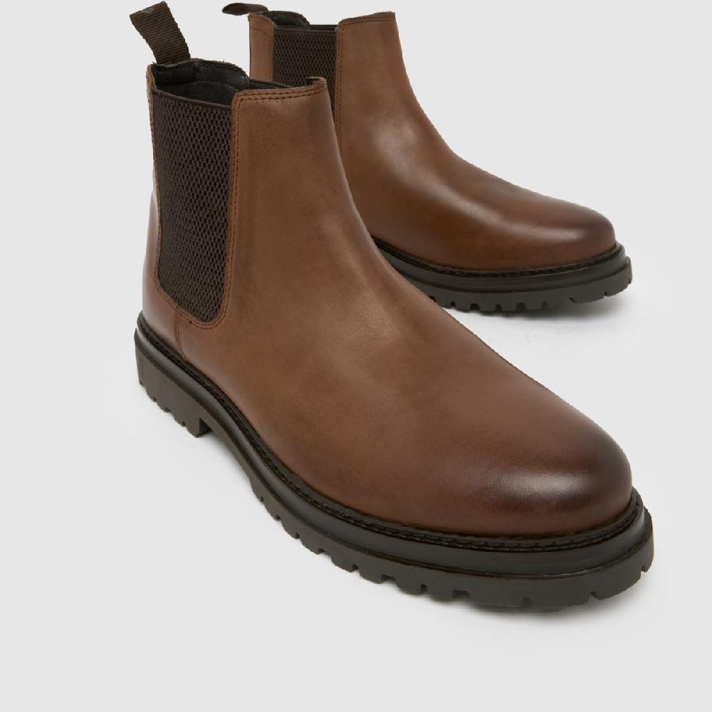 Schuh Schuh Dax Leather Chelsea In Brown