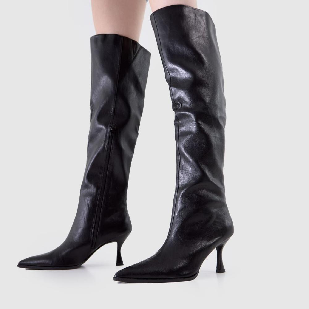 Schuh Schuh Diamond Over The Knee In Black