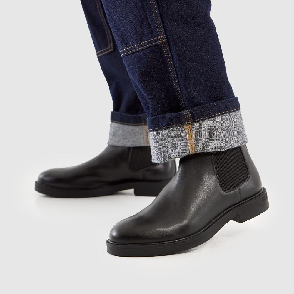 Schuh Schuh Dice Leather Chelsea In Black