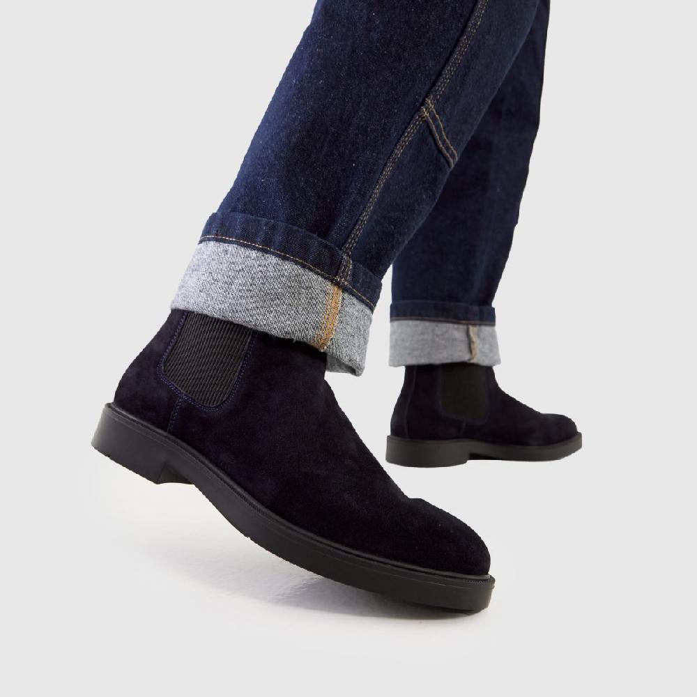 Schuh Schuh Dice Suede Chelsea In Navy