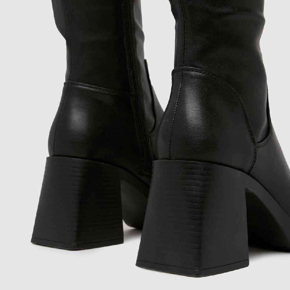 Schuh Schuh Doja Platform Knee High In Black