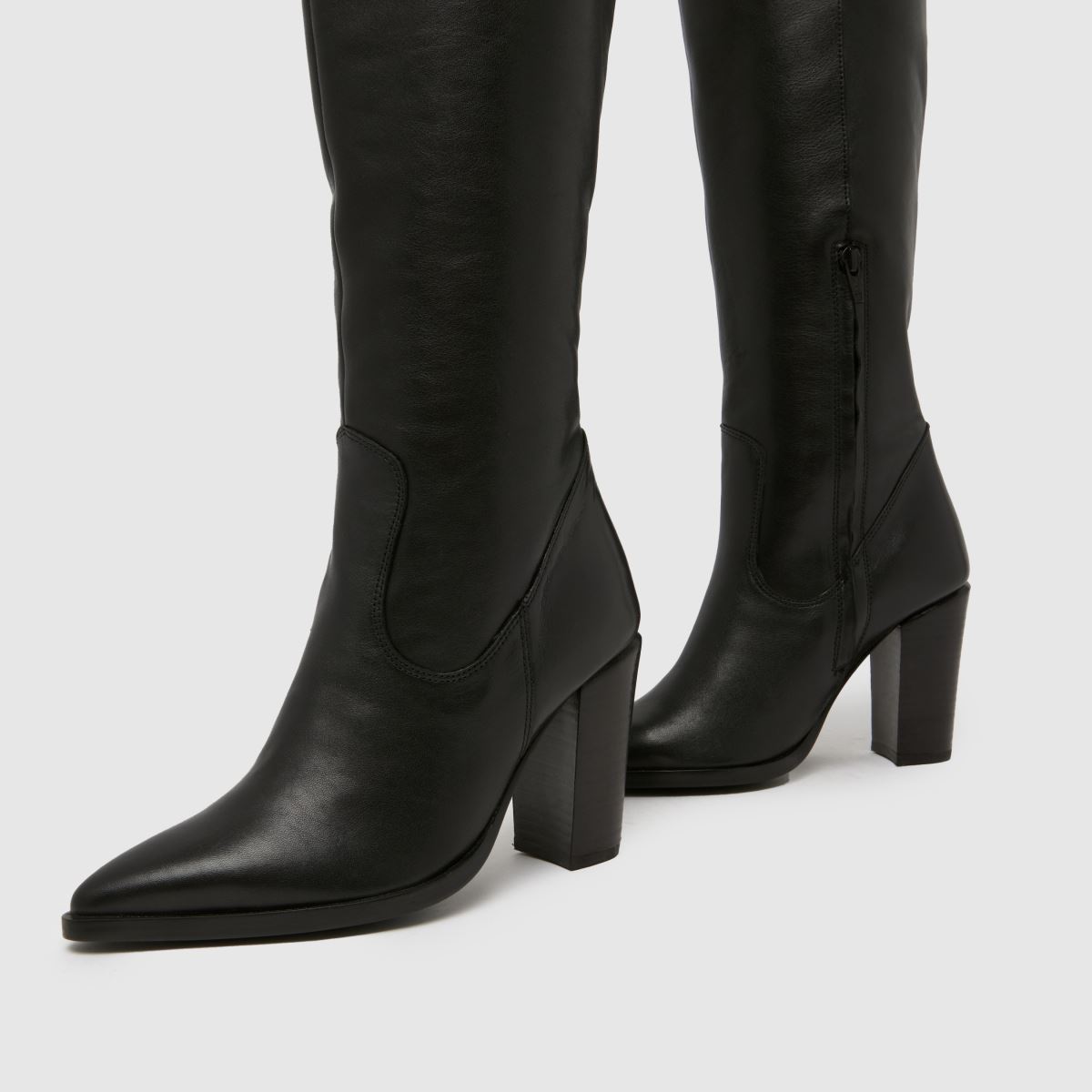 Schuh Schuh Doreen Leather Western In Black