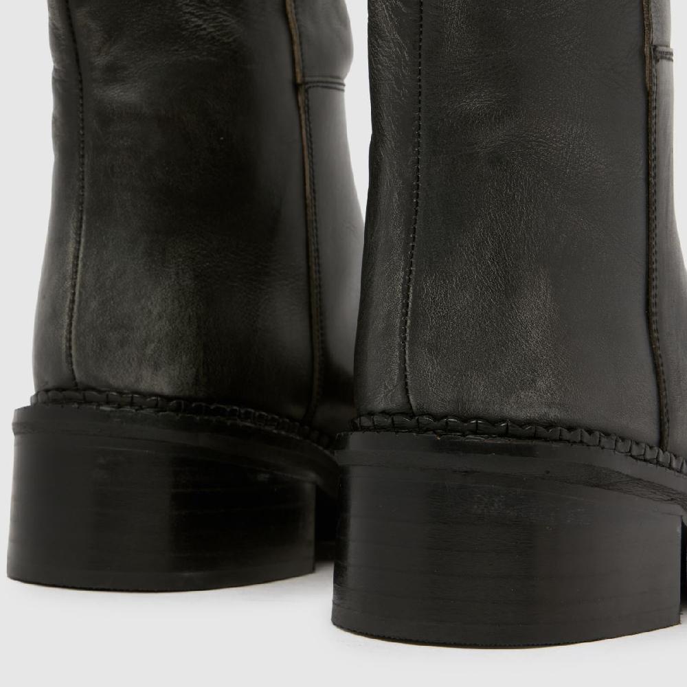 Schuh Schuh Doria Leather Knee High In Black