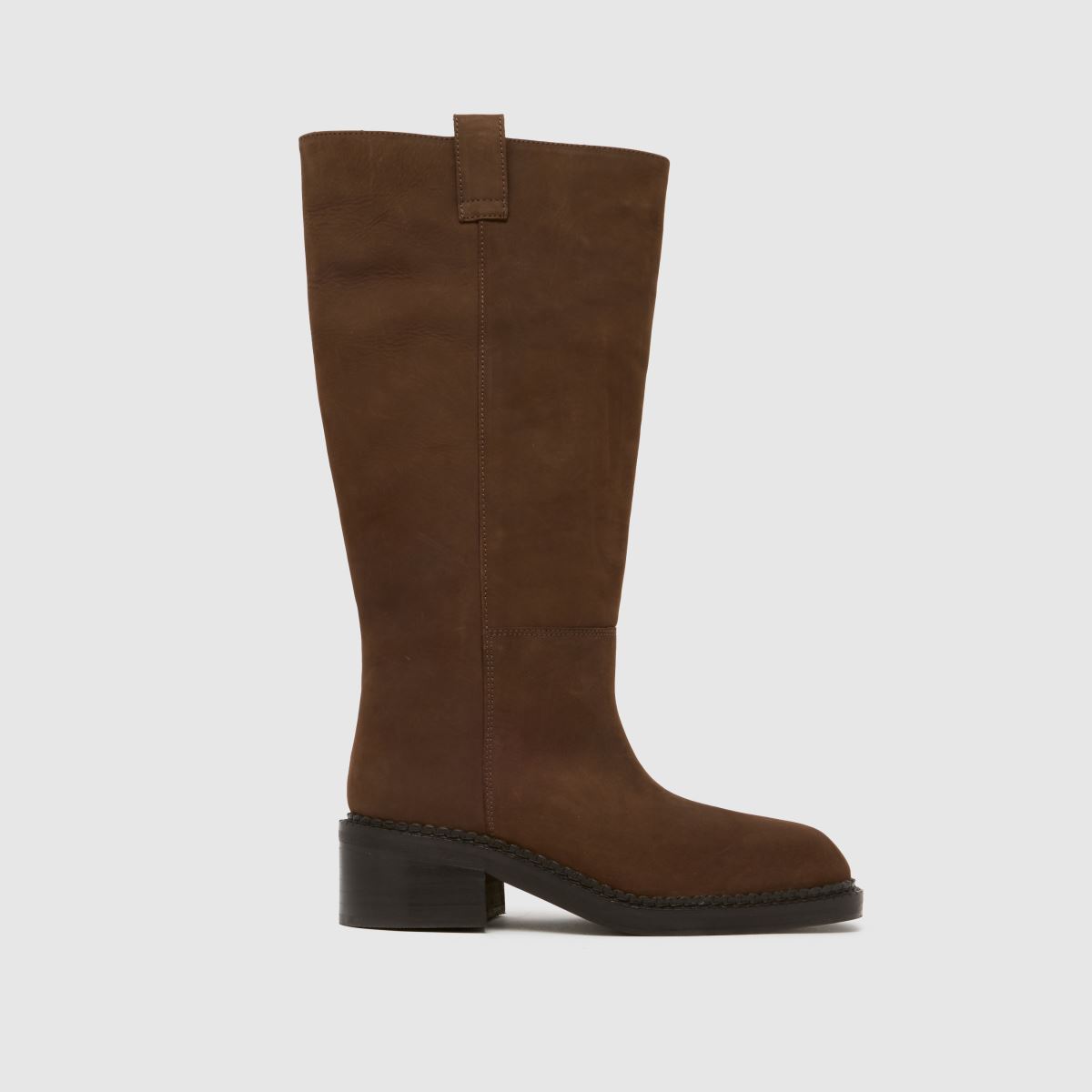 schuh schuh Doria Suede Knee High in Brown