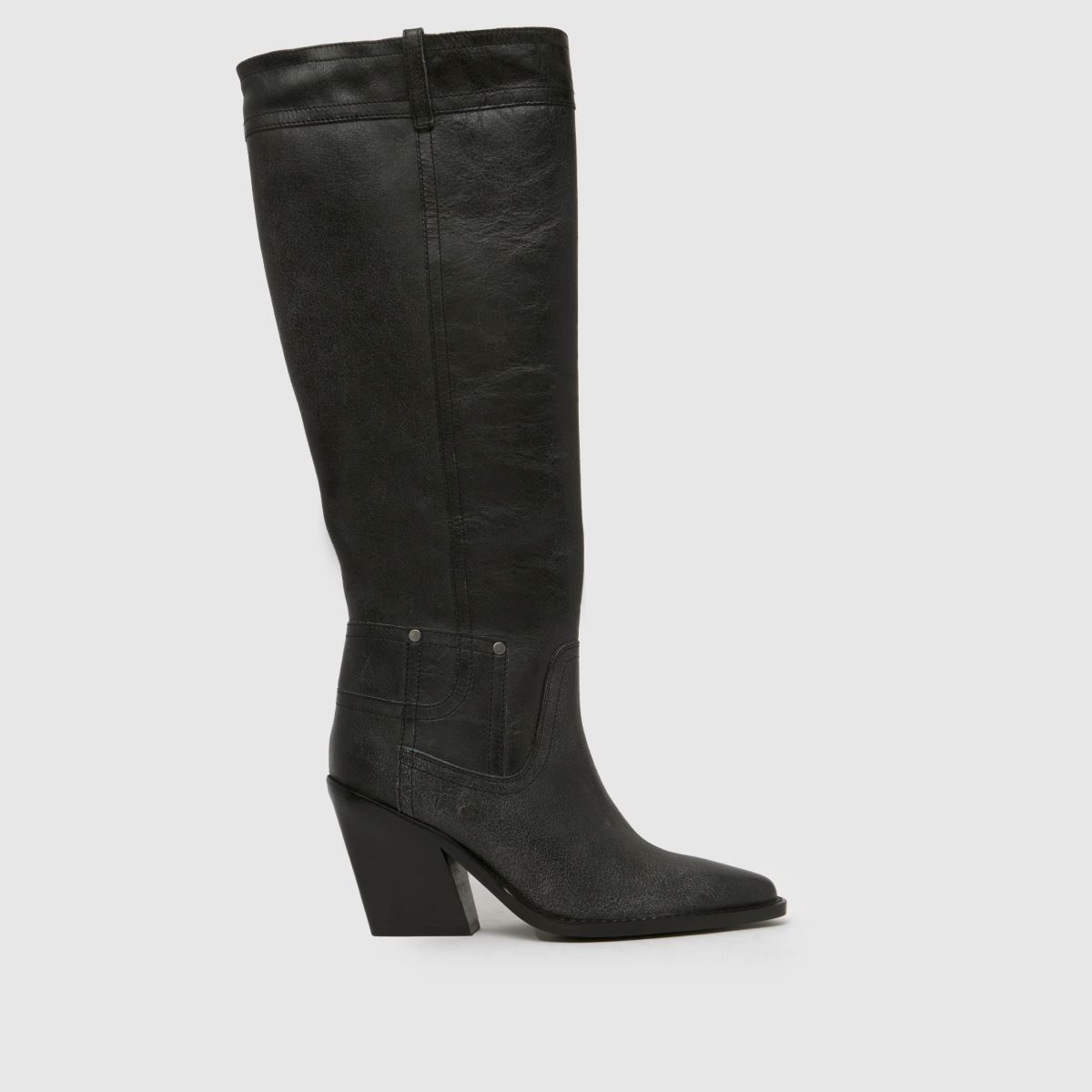 schuh schuh Dusk Leather Knee High in Black