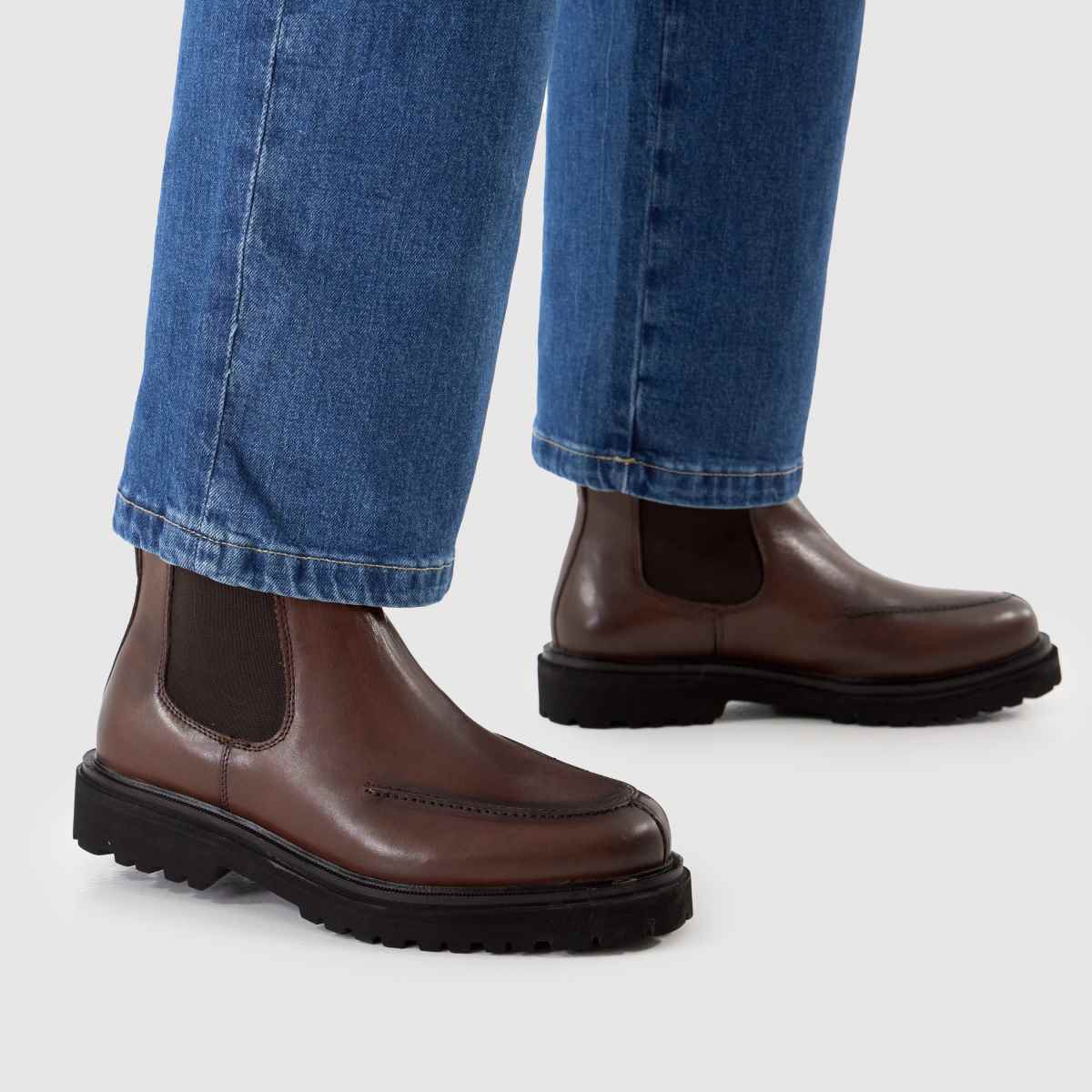 Schuh Schuh Dustin Leather Chelsea In Brown