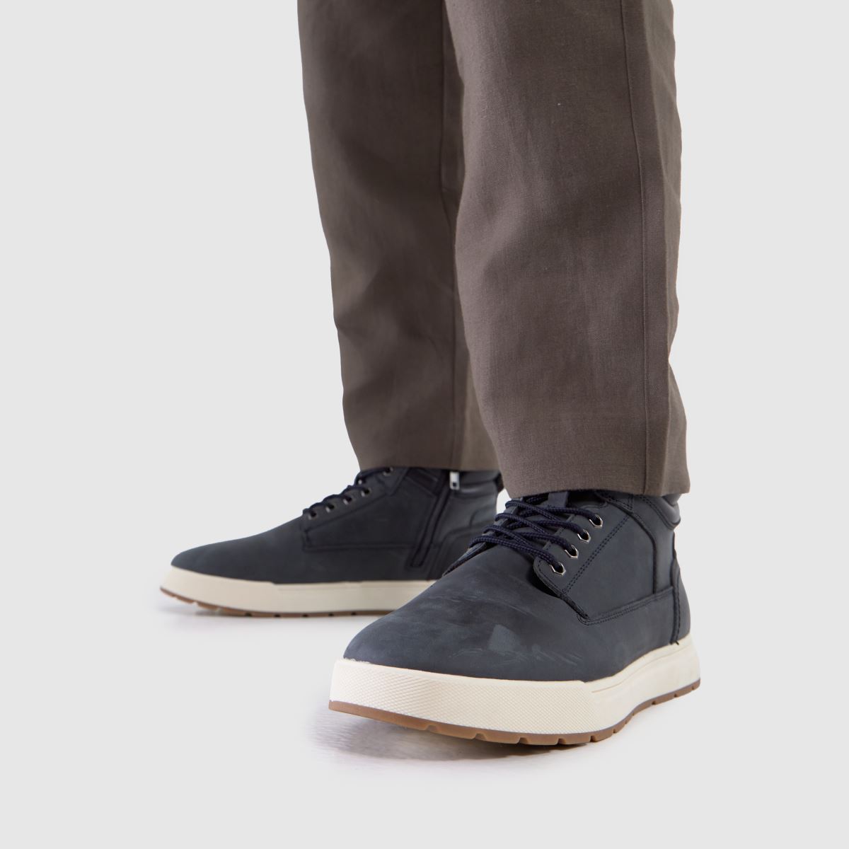 Schuh Schuh Gio Leather Lace Up In Navy