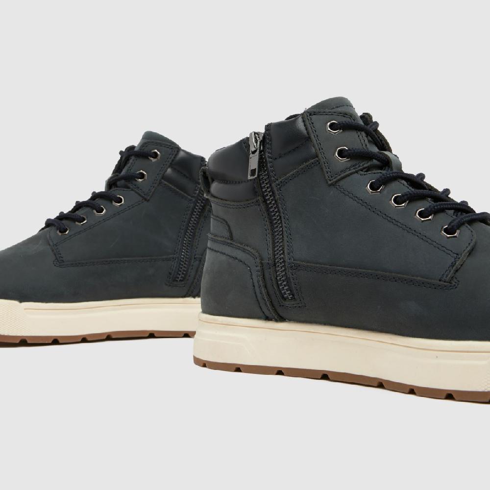 Schuh Schuh Gio Leather Lace Up In Navy