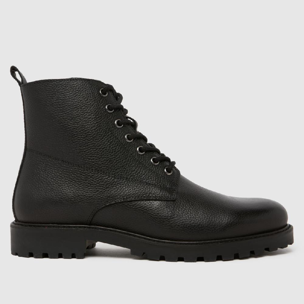 schuh schuh Griffin Leather Lace Up in Black
