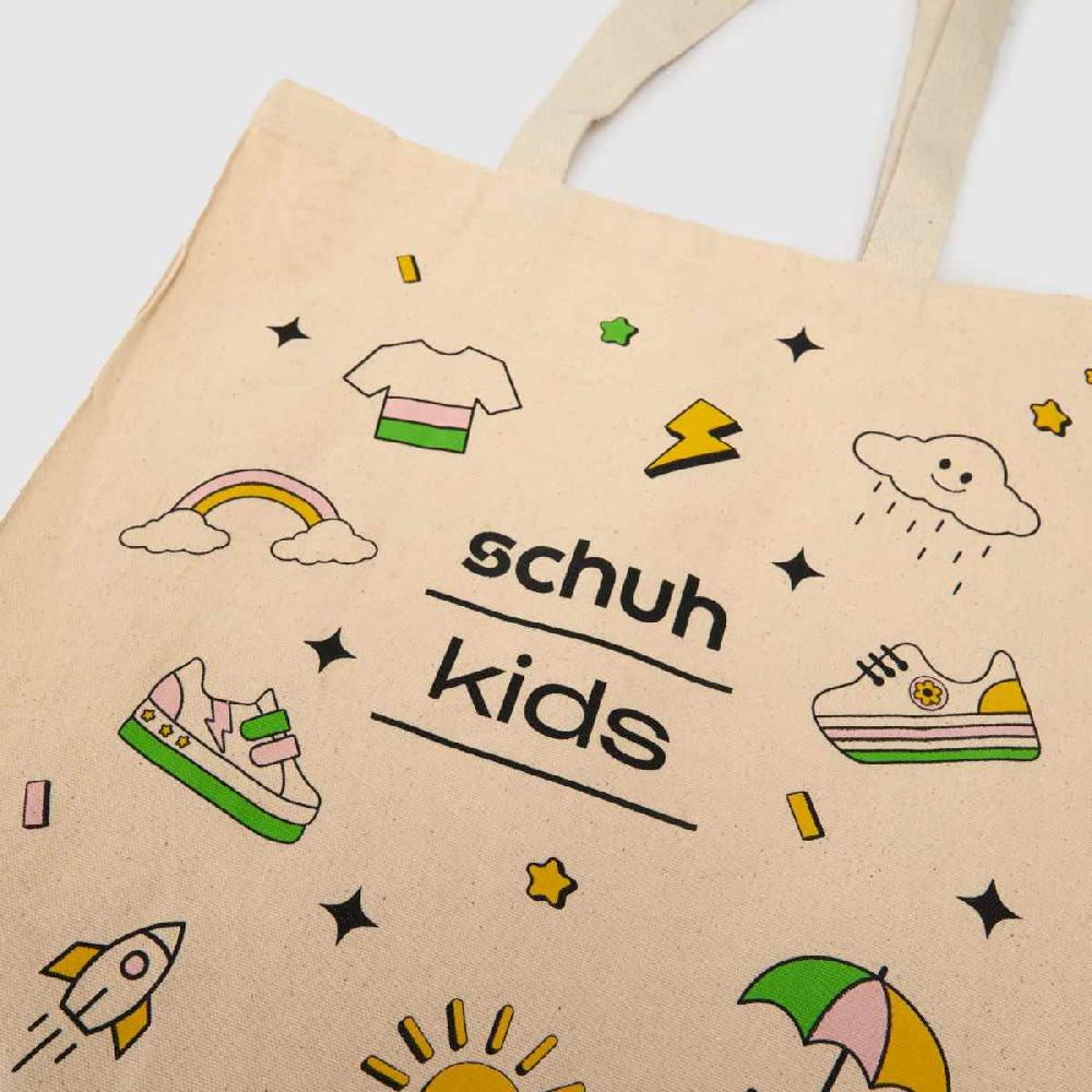 Schuh Schuh Kids Canvas Tote Bag In Natural