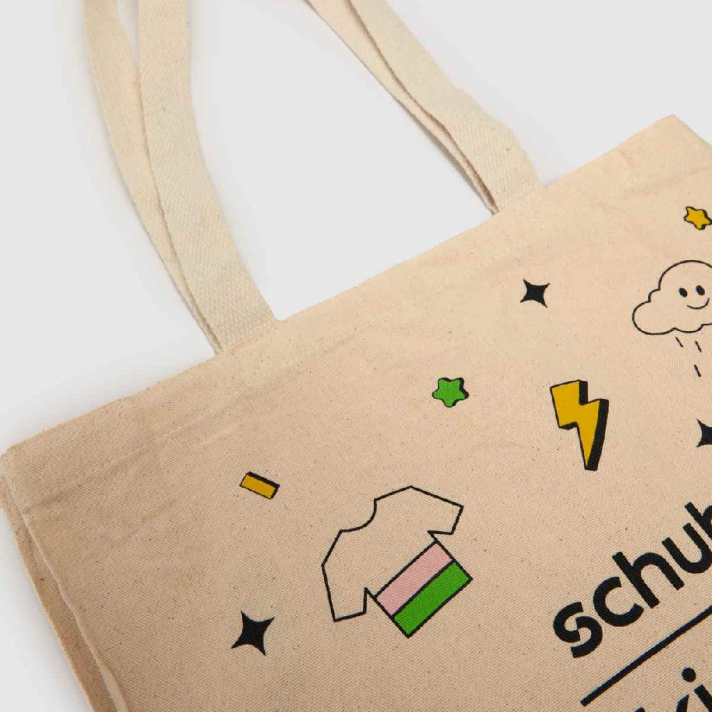 Schuh Schuh Kids Canvas Tote Bag In Natural