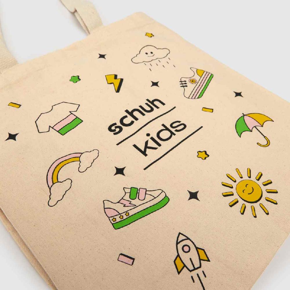Schuh Schuh Kids Canvas Tote Bag In Natural
