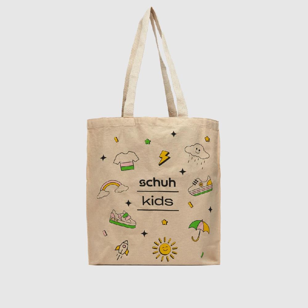 schuh schuh Kids Canvas Tote Bag in Natural
