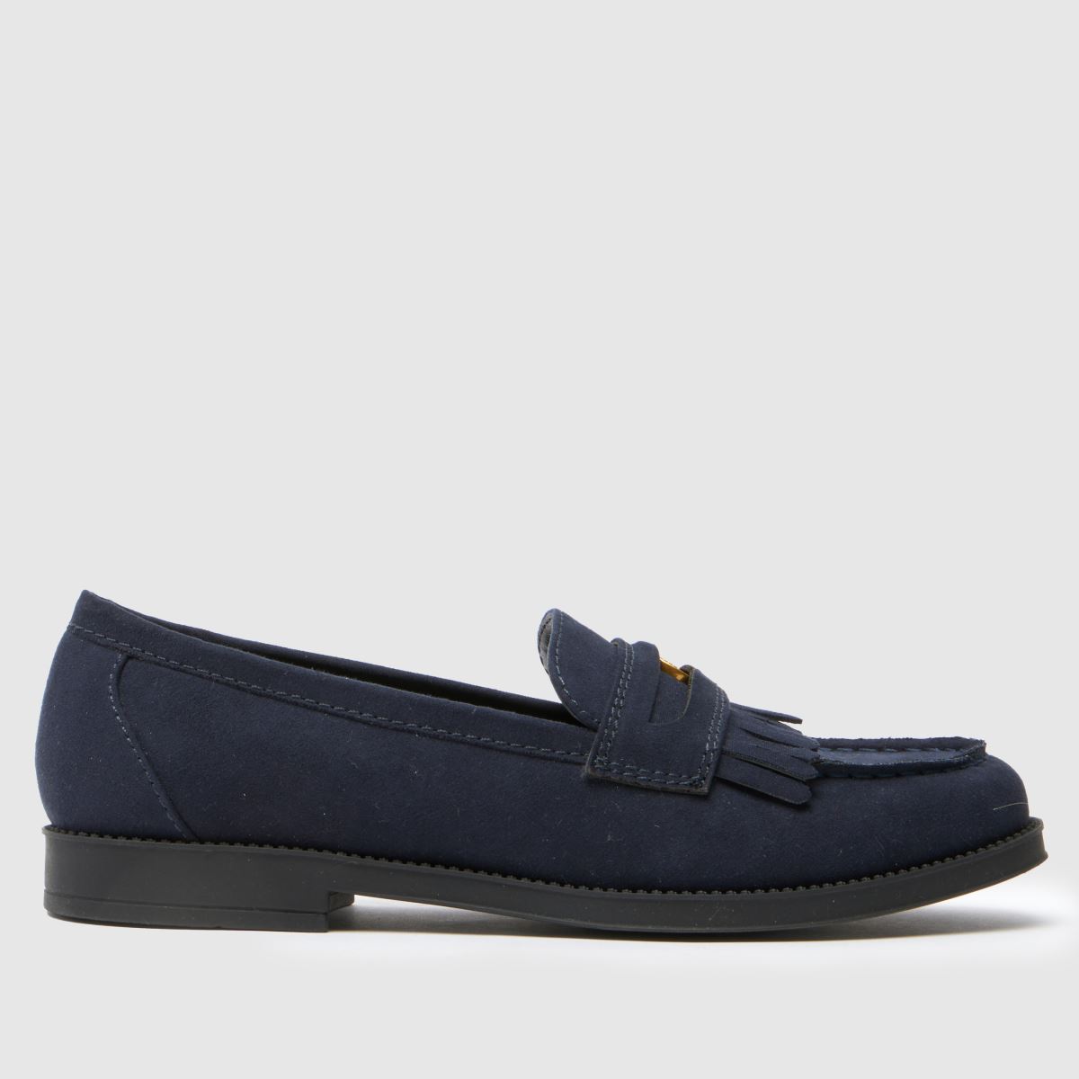 schuh schuh Laurent Penny Loafer in Navy