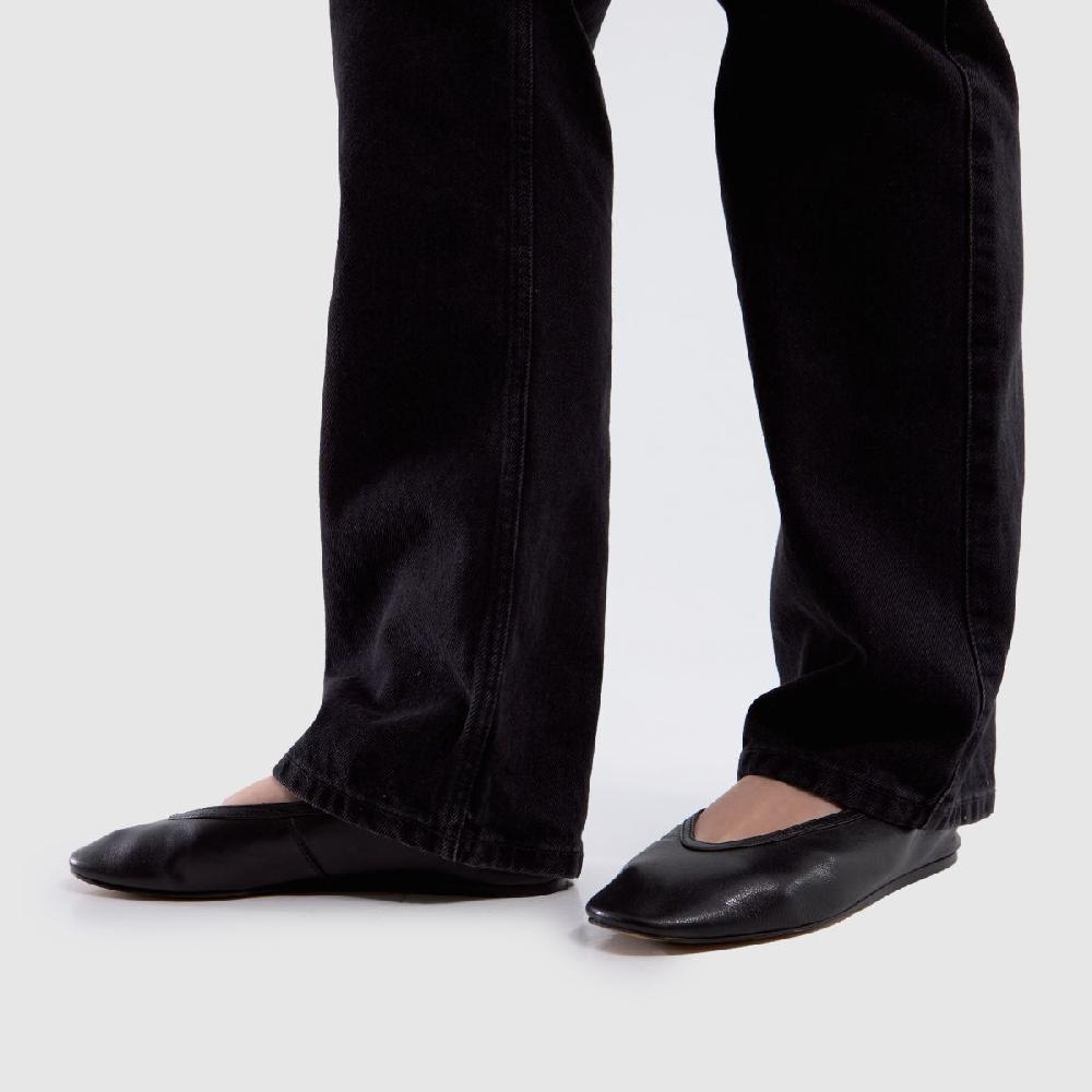 Schuh Schuh Lessie Leather Ballet In Black