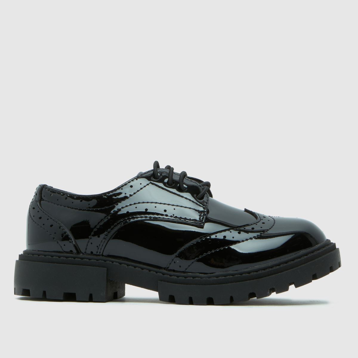 schuh schuh Lorelai Brogue Girls Junior in Black