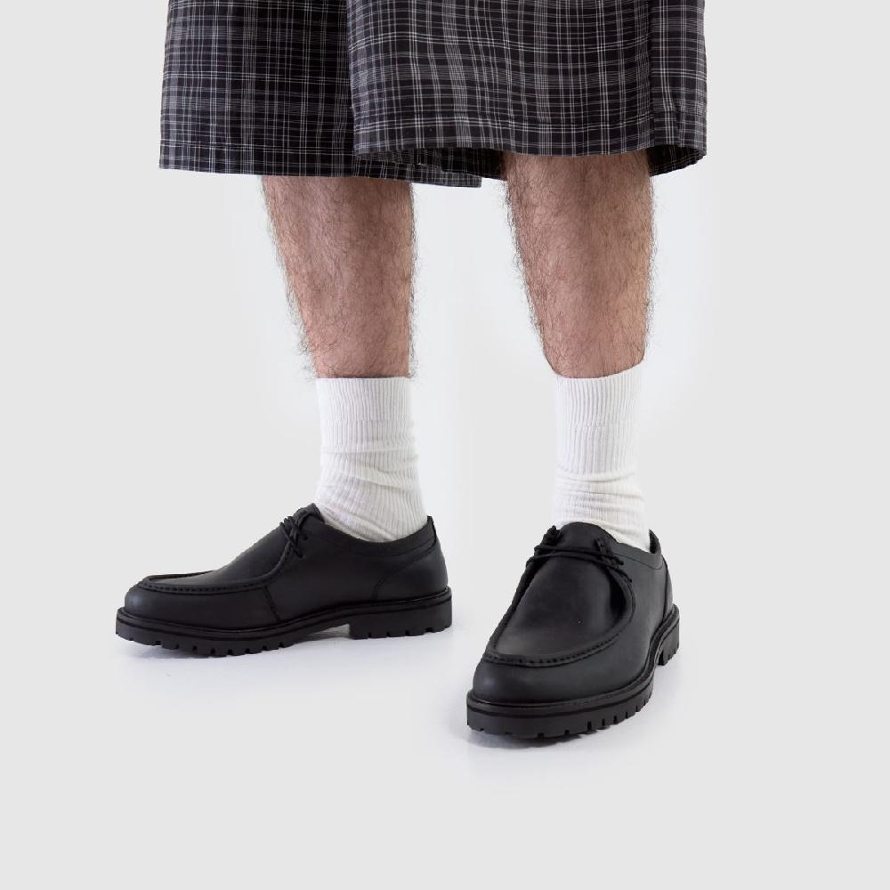 Schuh Schuh Presley Leather Apron In Black