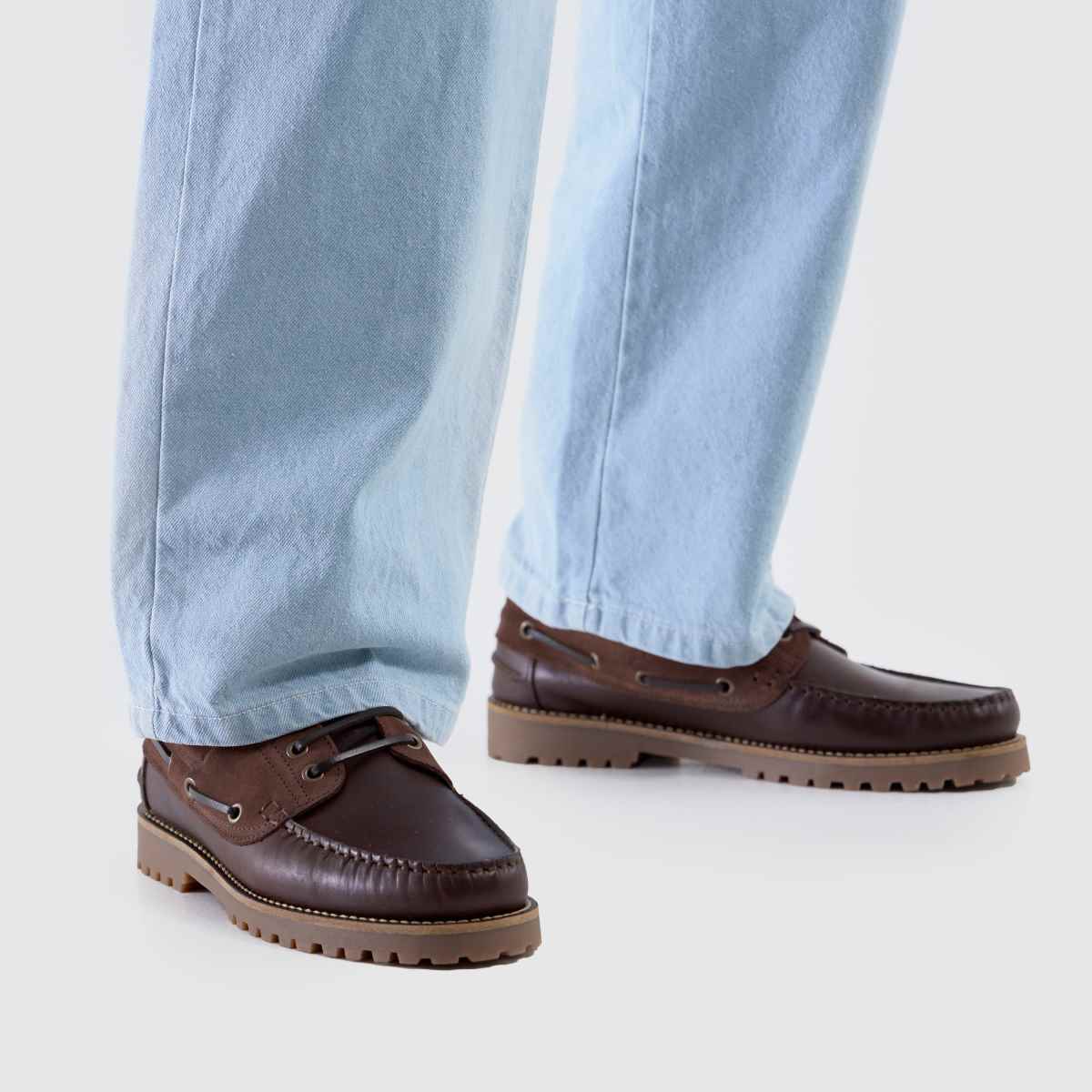 Schuh Schuh Princeton Leather Boat In Brown