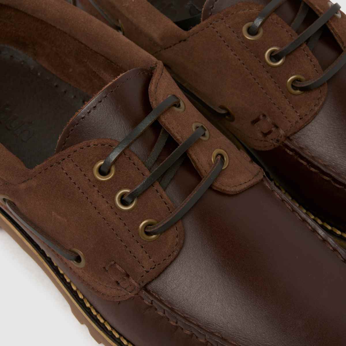 Schuh Schuh Princeton Leather Boat In Brown