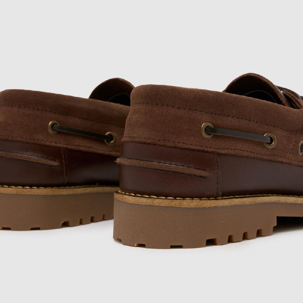 Schuh Schuh Princeton Leather Boat In Brown