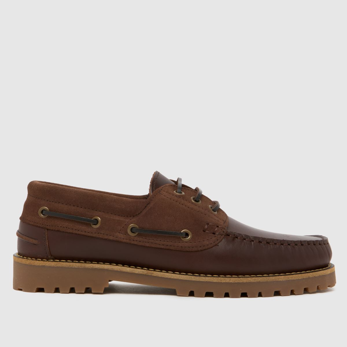 schuh schuh Princeton Leather Boat in Brown