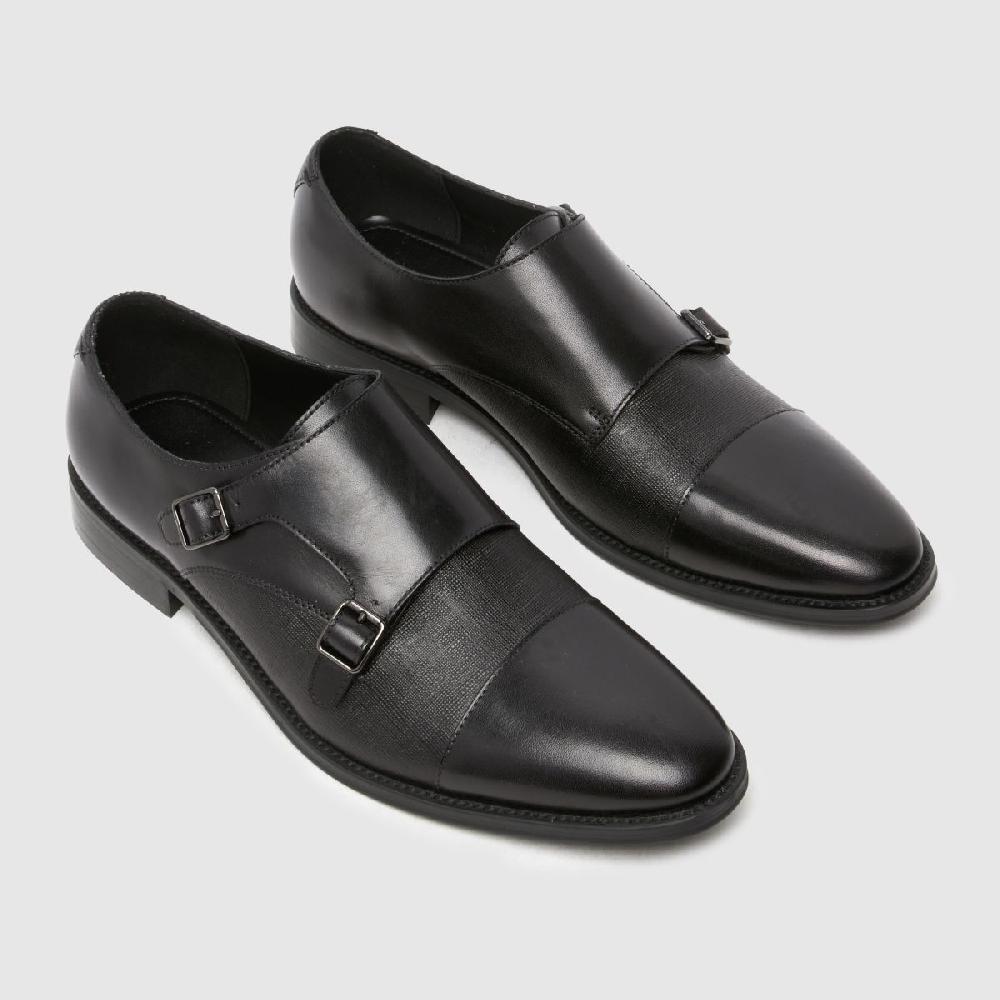 Schuh Schuh Rocky Leather Monk In Black